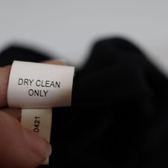 Kay Ungar Black Sheath Tie Front Business Casual Corporate Goth Dress 10 - Picture 13 of 13